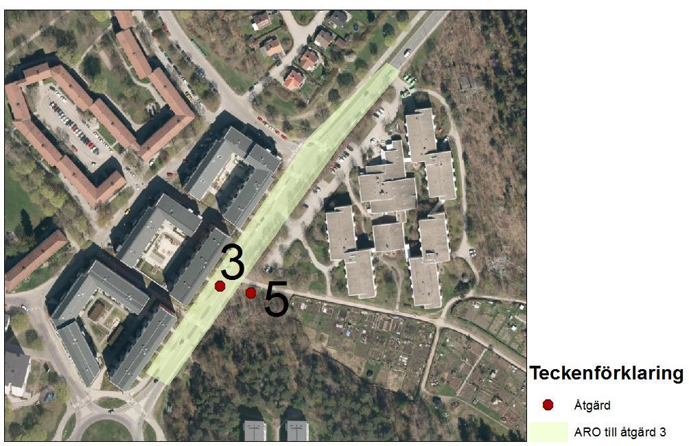 få ihop en tillräckligt stor sammanlagd area växtbädd. Växtbäddarna behöver ha en sammanlagd area på 218 m 2 längs med Råckstavägen.