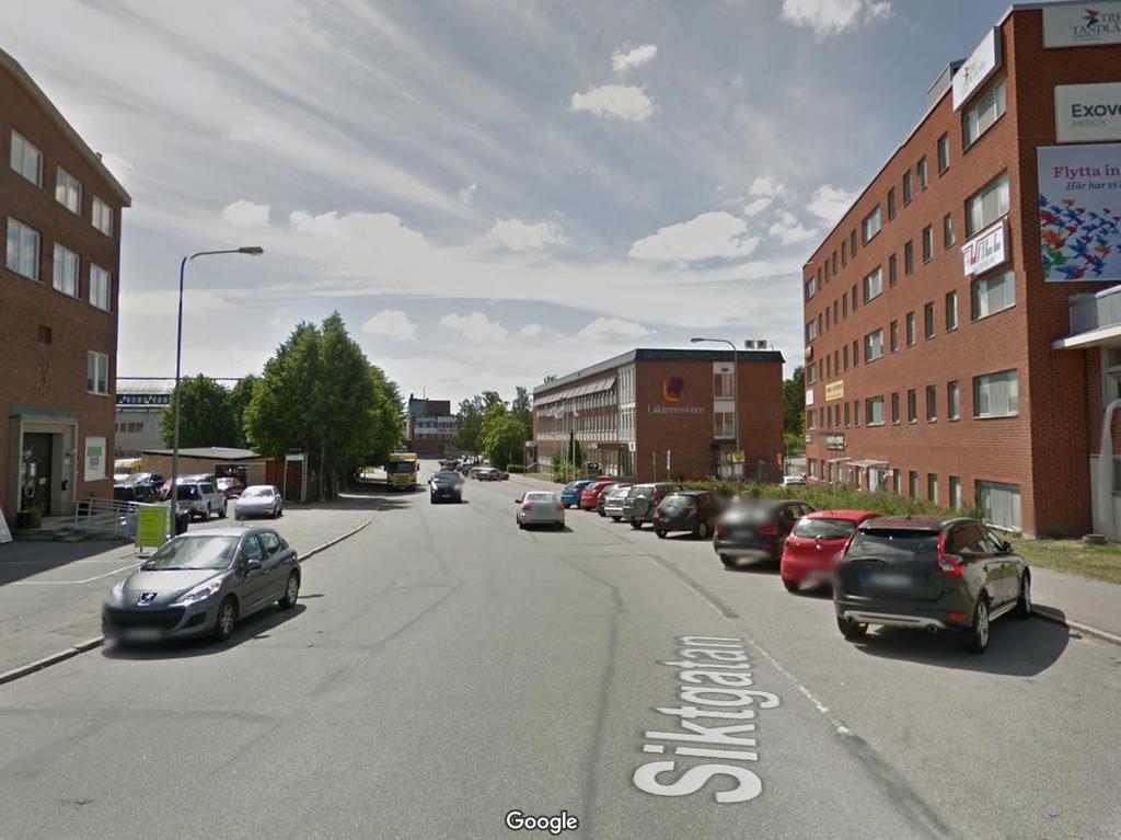 Figur 34 Bild på nuläget, förslaget är att curb