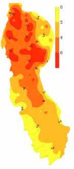 56 Risker och förmågor 2013 Figur 3. Förekomsten av dessa sammanhängande perioder med maxtemperatur för dygnet på 25 C eller mer har ökat under den senare delen av perioden 1961 2010.