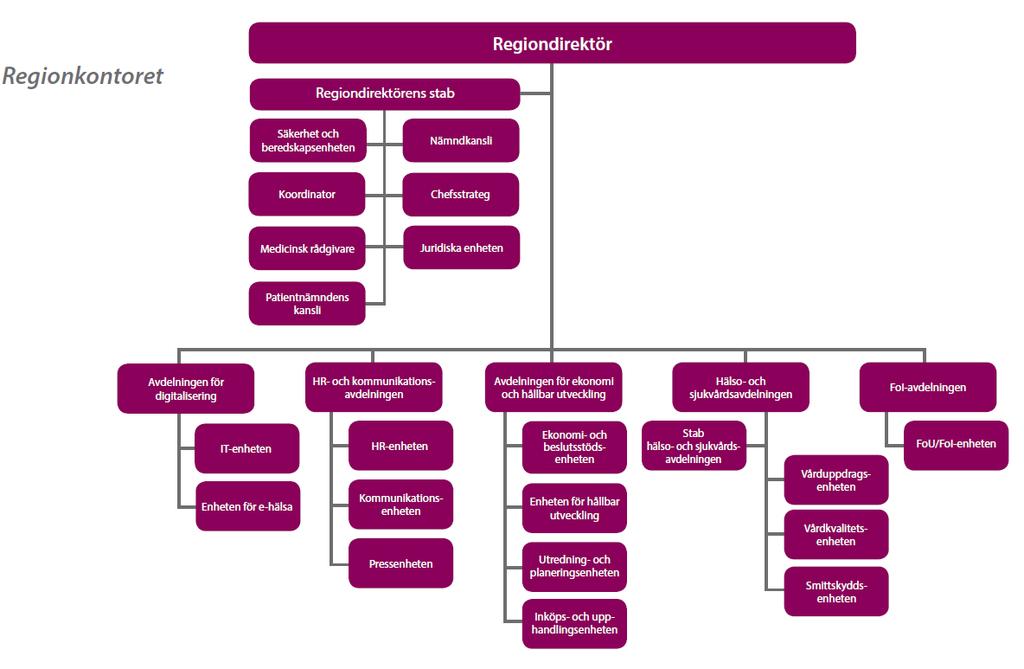 Organisation Ansvarsfördelning Ansvaret för miljöarbetet följer linjeorganisationen.