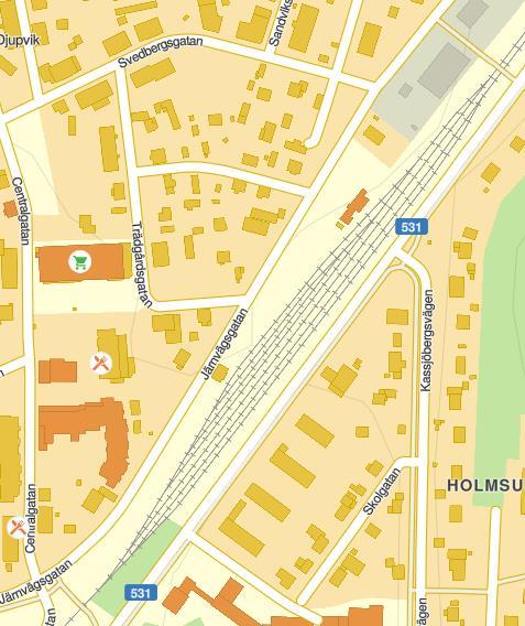 Sida 10 (22) Hälso Figur 2: Bilden visar det aktuella planområdet och
