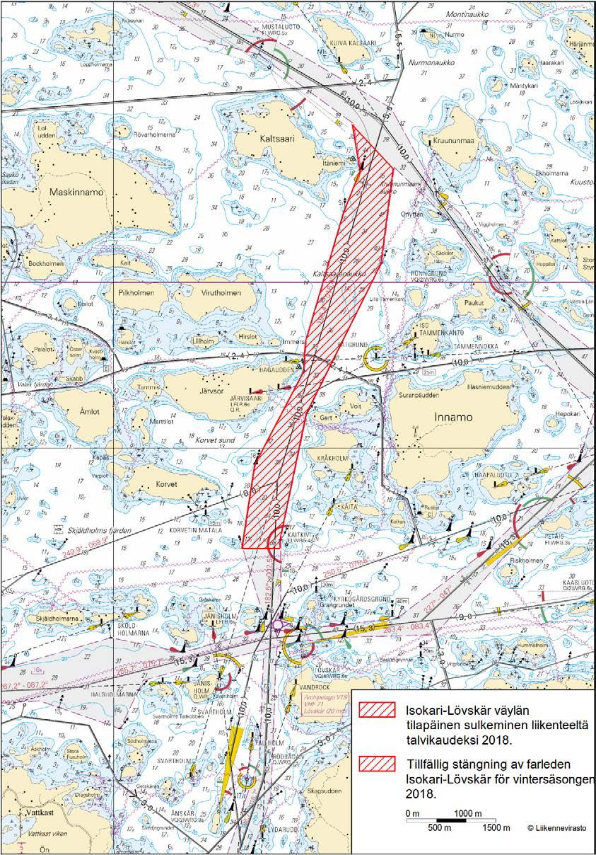 Kuva viitteeksi, karttaotteet ei merikartan mittakaavassa / Bild för referens, kortutdrag inte i sjökortets skala / Image for reference, chart extracts not to scale of chart ( FTA,