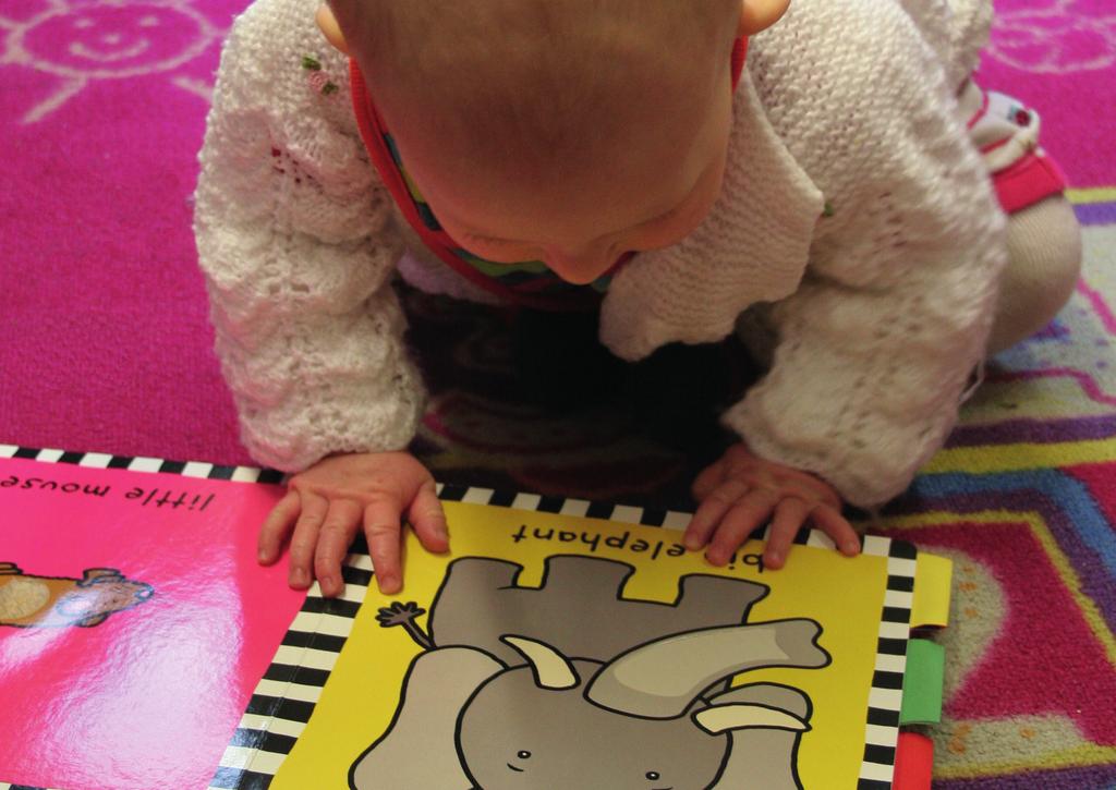 Kryp-in babyrytmik Läs bok, sjung, rimma ramsa barn