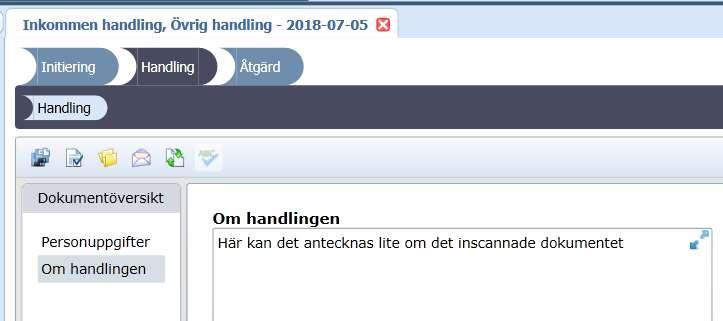 Här kan man fylla i mer info om man önskar 11. Gå till Åtgärd 12.