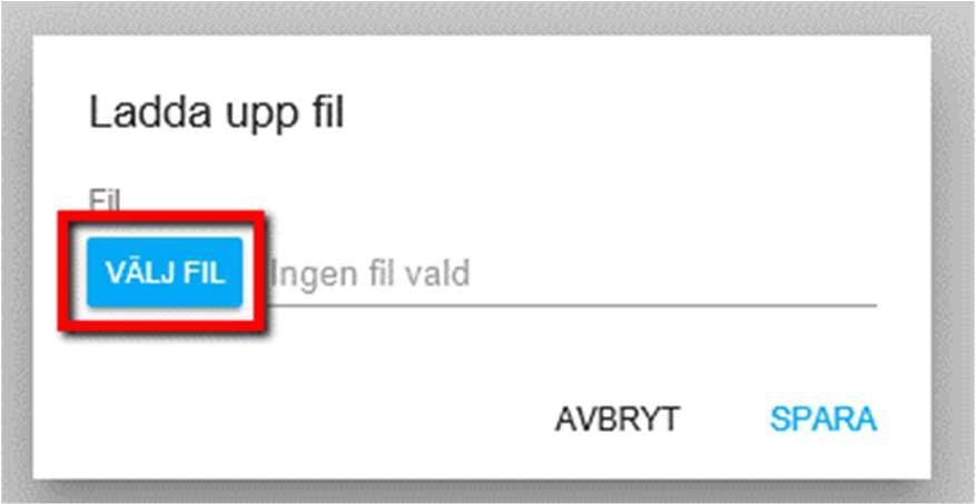 filer. 2. Klicka på Ladda upp fil. 3. Klicka på Välj fil 4.