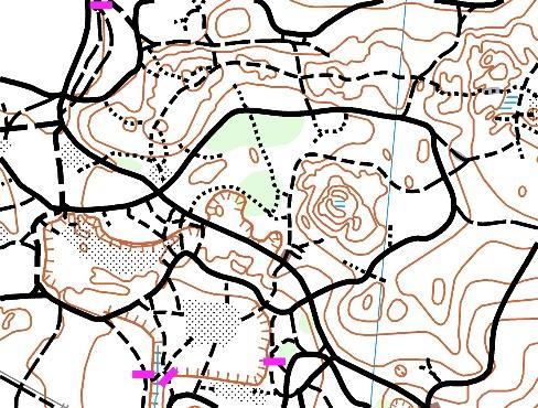 Karta Konverterad karta hösten 2018/våren 2019 av Peter Albinsson enligt ISMTBOM. Skala 1:7 500 ekvidistans 4 meter. Kartstorlek: A3.