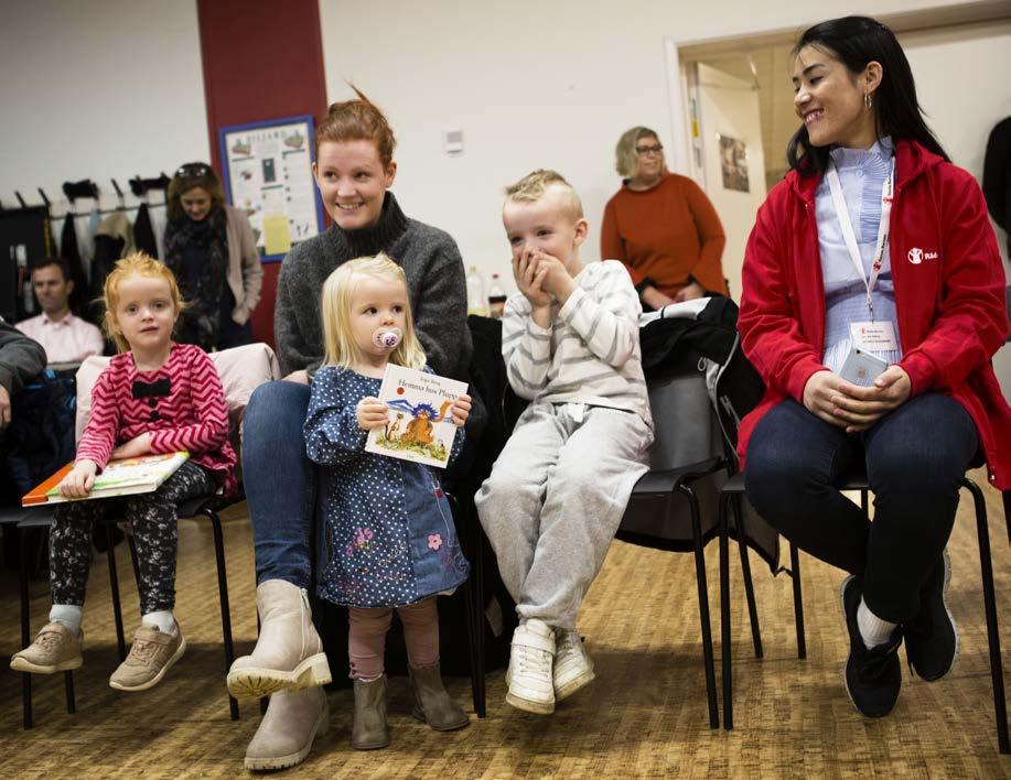 Vår lokalförening i Söderhamn bjöd in nyanlända föräldrar och andra familjer för att sjunga svenska barnsånger tillsammans med