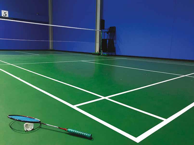 SPECIALGOLV OCH TILLBEHÖR Omnisports Badminton Kit Färdig plan som leveras i form av två färdiglinjerade