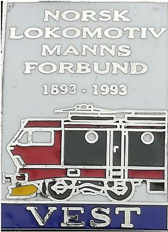 loket är en EL15. 9.5 Norsk Lokomotivmanna Forbund 1893 1993 L.K.A.B.