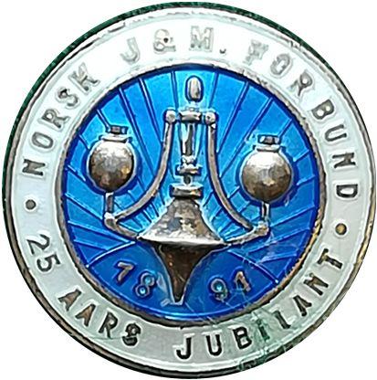 9.11 Norsk J&M Forbund 25 aars jubilant 1891.