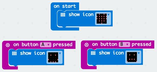 Reagera på knapptryck Objekten button_a och button_b har båda metoden is_pressed() som returnerar True om respektive knapp är nedtryckt och annars returnerar False.