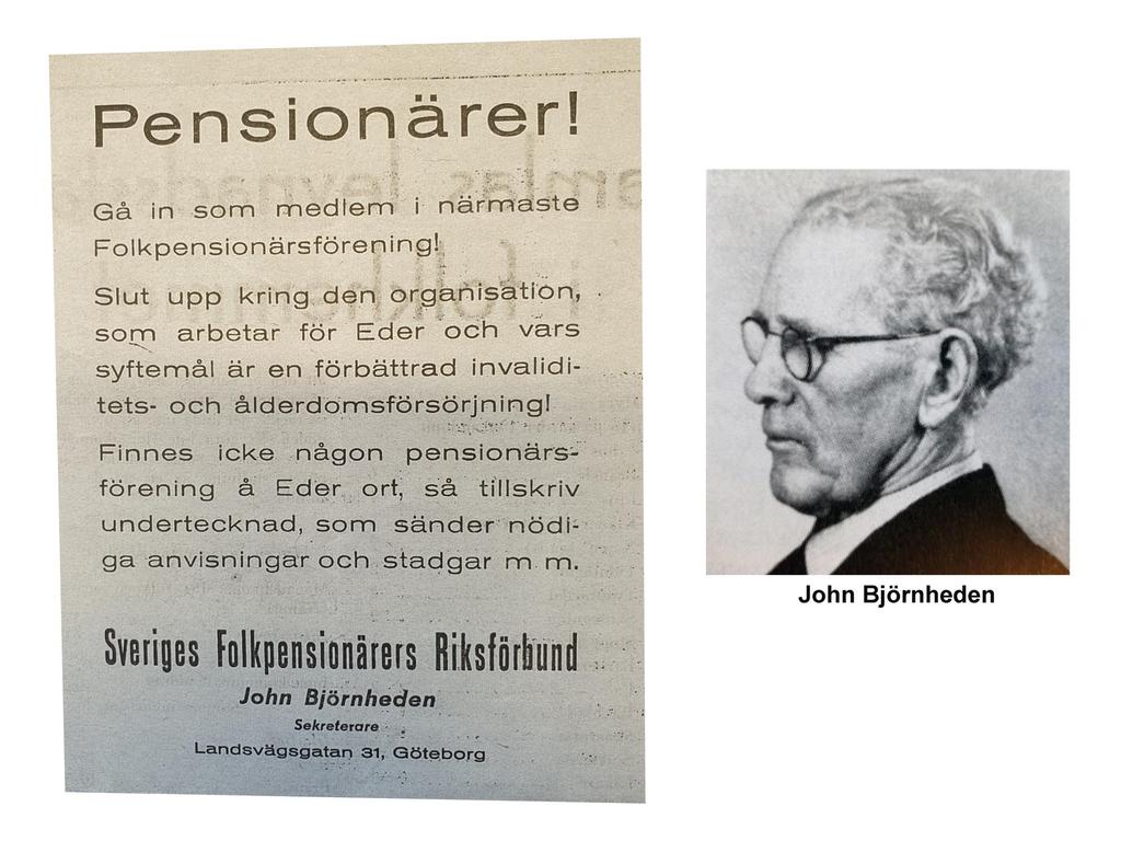 SPF Seniorernas organisation Tidningen går tillbaka till 1942 men hette då Pensionären, med tillägget De gamlas tidning.