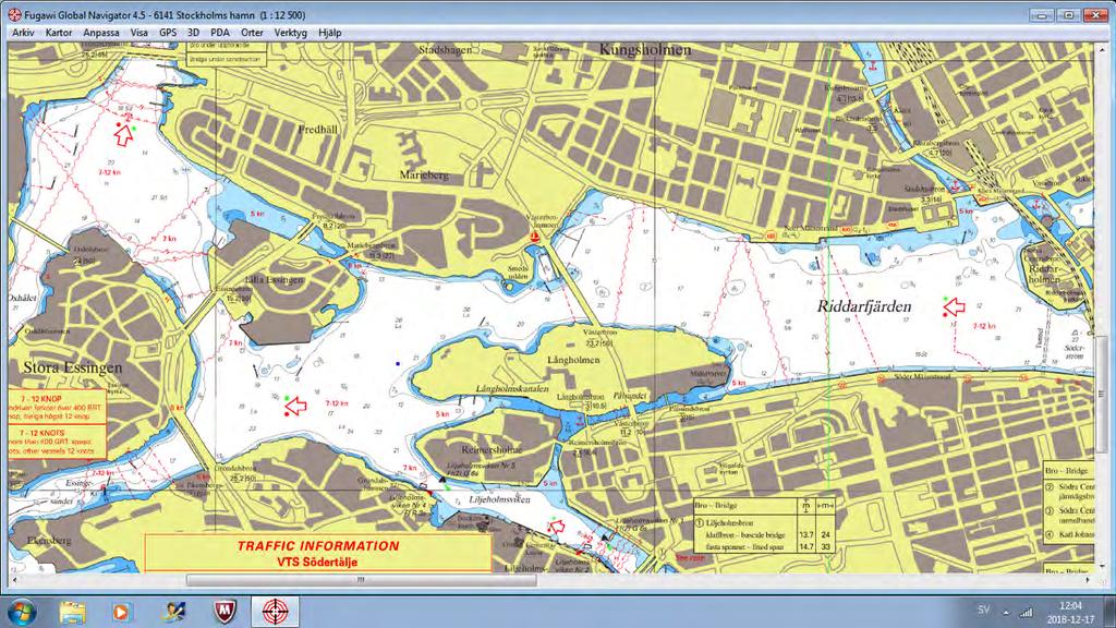 3 OMRÅDESBESKRIVNING Riddarfjärden är centralt belägen i Stockholm och omfattar vattenområdet från Tranebergsbron och Stora Essingen i väst till Riksbron och Centralbron i öst (Miljöbarometern