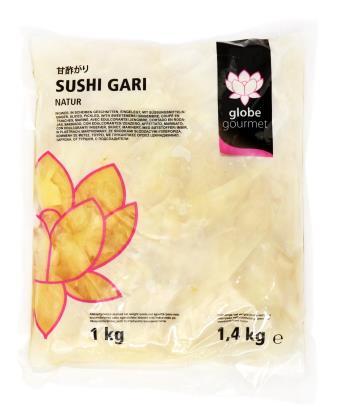 skivad SM 1 kg 10 st 7910 Gari ingefära gul skivad utan