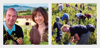 Frankrike Domaine du Vissoux Beaujolais är beläget i södra Bourgogne, strax norr om Lyon. Här ligger Domaine du Vissoux som har varit i familjen Chermettes ägo sedan 1600-talet.