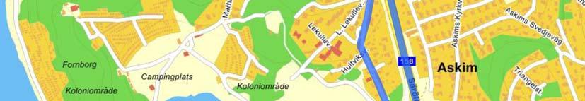 cykelbanor löper genom området. Dessa är ca 3 meter breda.