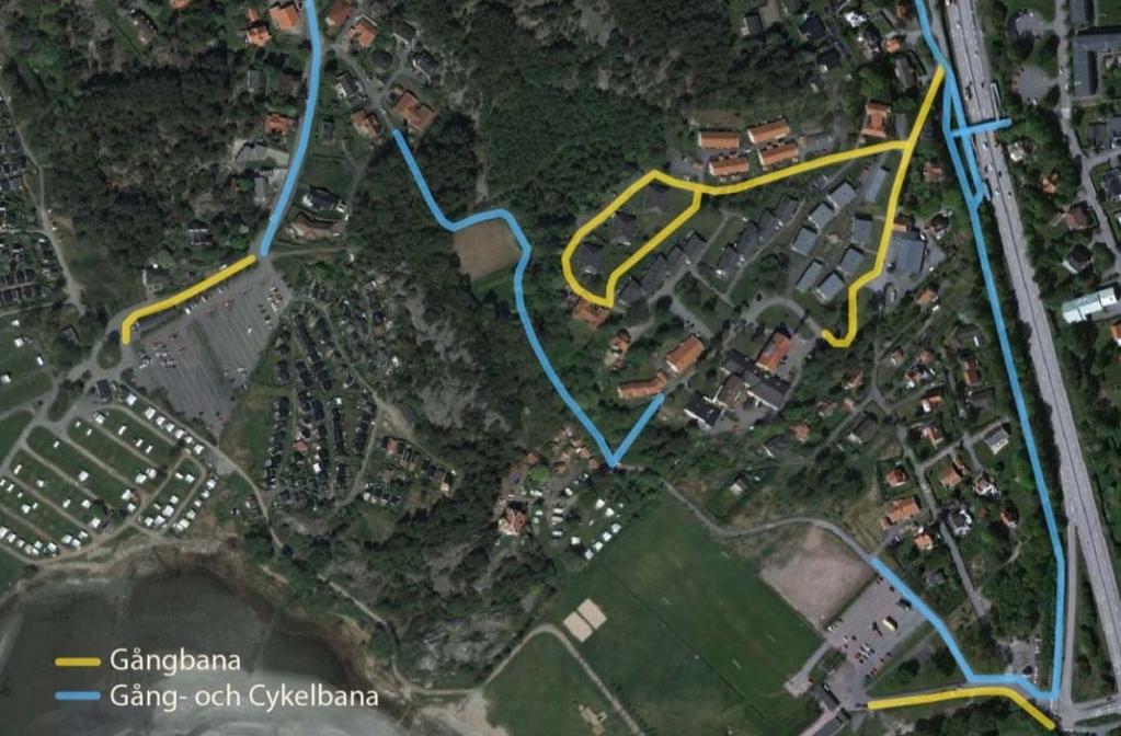Figur 4. Streckad linje markerar ungefärligt detaljplaneområde.