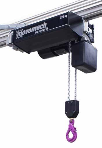 Elektriska Elektriska lyftmanipulatorer Mechchain Mechstick Pro II E Mechchain Pro II Smidig frekvensstyrd kättinglyftare Mechchain Pro II är en mycket lättmanövrerad lyftare för professionell