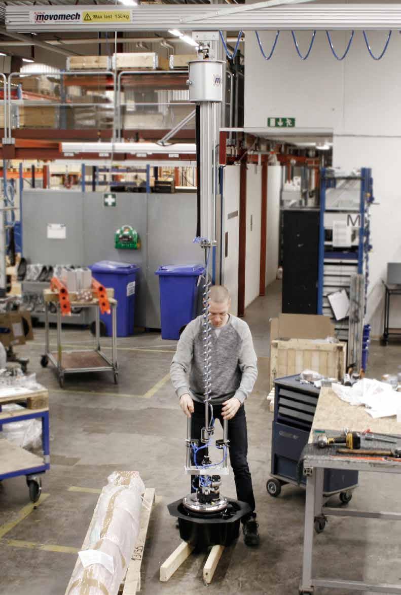 Pneumatiska lyftmanipulatorer Mechlight Pro Mechlight Pro Lättmanövrerad och smidig balanslyftare Mechlight Pro är en ergonomisk och funktionell balanslyftare för laster upp till 50 kg.