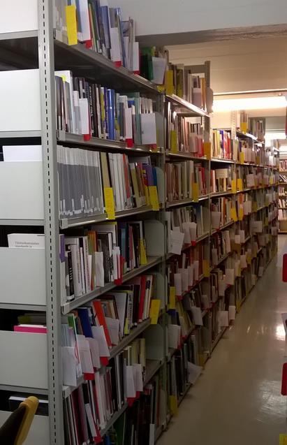 Att beställa eller reservera material I Arkens bibliotek, ASAbiblioteket och i Axelia finns böckerna på öppna hyllor På Boktornet är allt material i slutna magasin