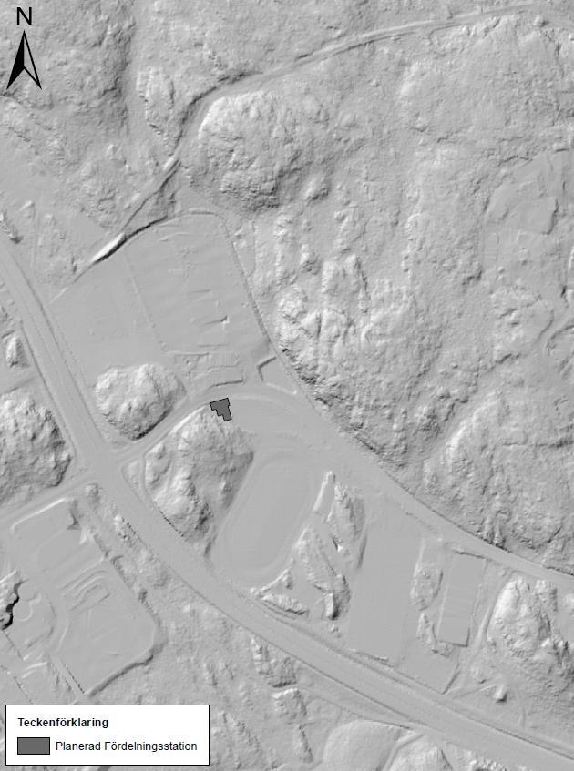 Figur 1. Terrängskuggning av den höjdmodell som skapades över det studerade området. Avrinningsområde Avrinningsområdet togs fram med hjälp av ArcSWAT som är ett tilläggsprogram till ArcGIS.