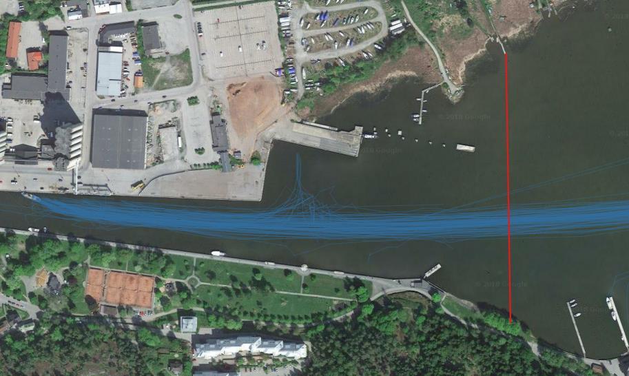3 Sjötrafikanalys Norrtälje ligger längst in den ca 19 nautiska mil långa Norrtäljeviken vilket gör att trafiken i området är begränsad.