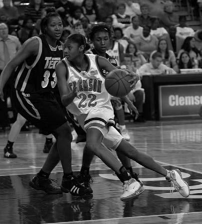 1 TARA SAUNOOKE 1991-1995 Guard/Forward Asheville, NC First-Team All-Atlantic Coast Conference in 1995...Holds the Clemson record for most three-point goals in a career (252).