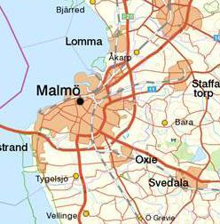 The analyses in Paper II, III and IV are based on the results from measuring stations in Stockholm, Gothenburg and Malmö.