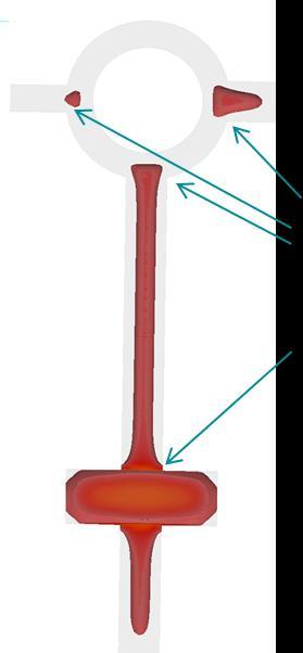 Resultaten varierade bara i relativt liten utsträckning. Provkroppenslängd slutliga längd blev 100 mm, och ytterdiameter på den cirkulära delen 30 mm.