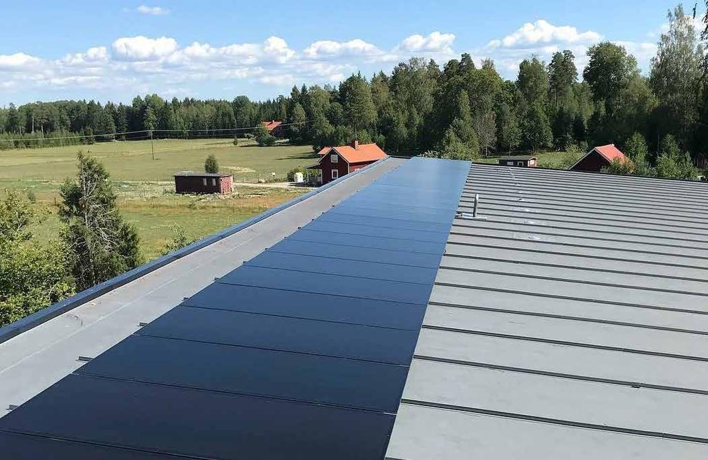 Solcellsmontage Monteras enkelt på yttertaket