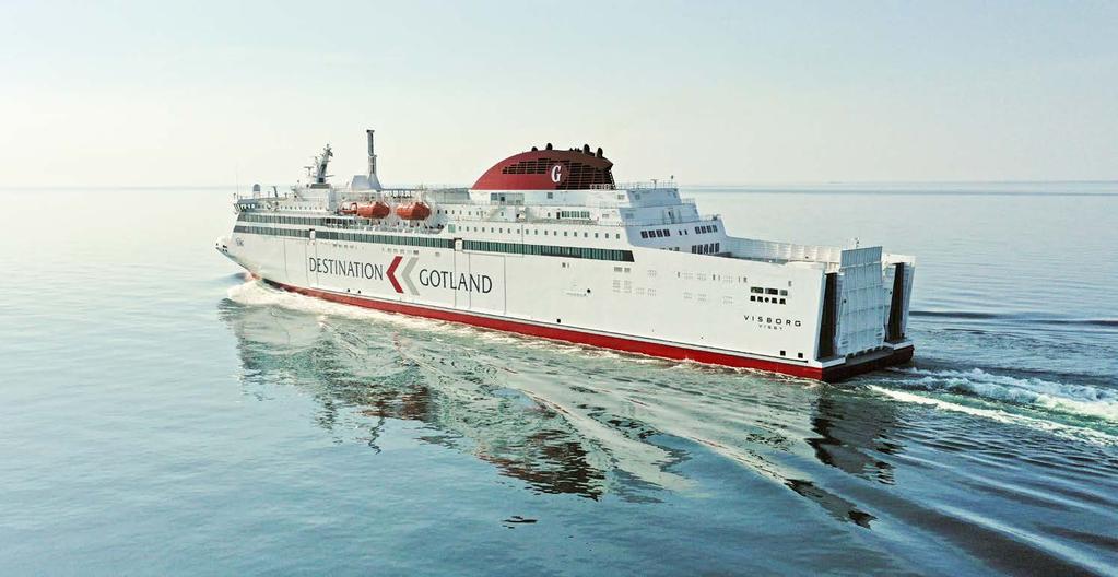 In i framtiden med M/S Visborg För att ytterligare minska vårt klimatavtryck har vi satt en ny färja i drift. Den drivs med LNG, Liquefied Natural Gas istället för olja.