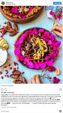 målgruppen. Dessa var: Innovativ gastronomi, Ceciliafolkesson, Undanflykter, Parvinsharifi, Pernillaporten, Vegan.