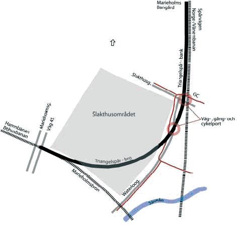 4.2 Hamnbanan en del av det svenska järnvägssystemet Hamnbanan ingår som en del av det svenska järnvägssystemet.