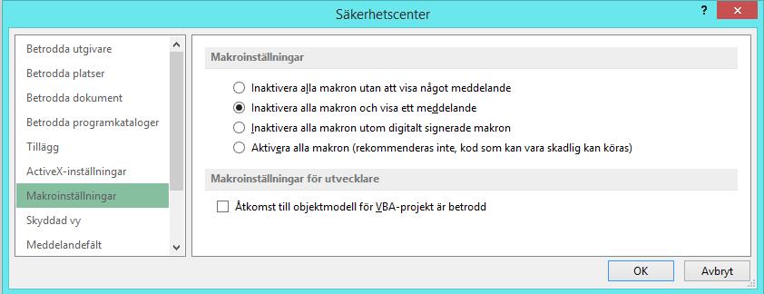 XLAM med Utforskaren i Windows, Klicka på Invest for Excel startikon på skrivbordet. eller eller eller Aktivera makron: En okänd programkälla kan innehålla farliga virus.