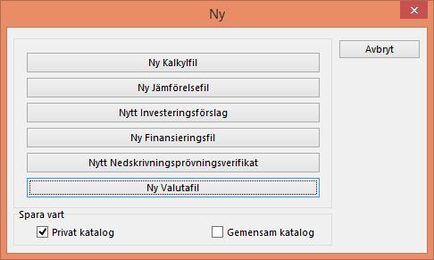 4.7.5 Valutafil Valutakonvertering är tillgänglig i Enterprise-versionen vid konsolidering av kalkylfiler och finansieringsfiler. En valutafil kan skapas för att hantera omräkningskurser för valutor.