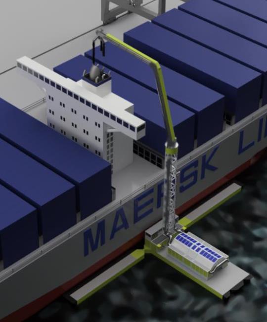 6. Alternativa tekniska och ekonomiska lösningar 6.1 Mobil scrubberanläggning för avgasrening Anläggningen utgörs av en mobil scrubber som kopplas upp mot fartygets skorsten.