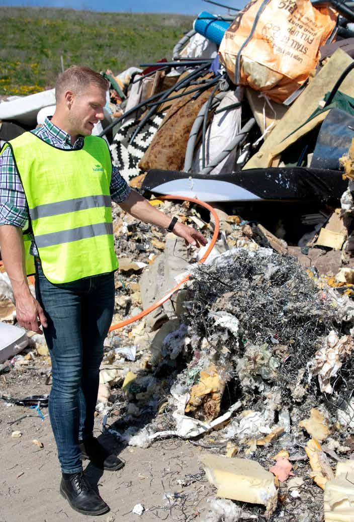 8 OMVÄRLD OCH INTRESSENTER OMVÄRLD OCH INTRESSENTER 9 Material till återvinning har ökat med drygt åtta procent under 2018 jämfört med 2017.