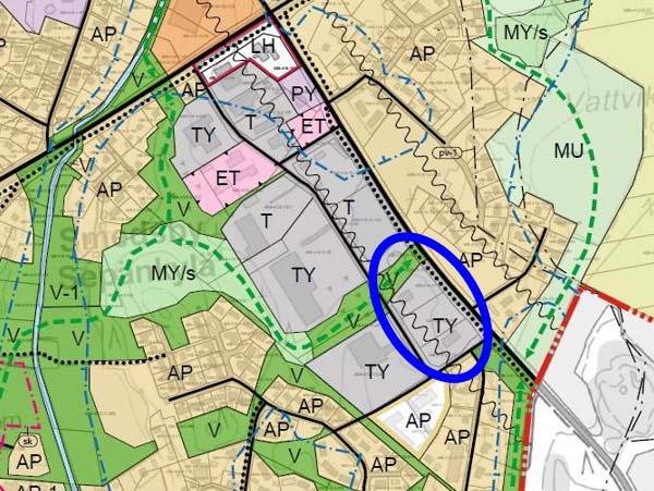 Sida 5 Bild 4. Utdrag ur Smedsby delgeneralplan 2030, där planområdets läge framkommer.
