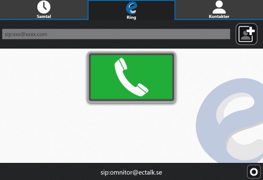 3.3. EXEMPEL PÅ ECTOUCH I SAMTAL Bilden visar ectouch i ett