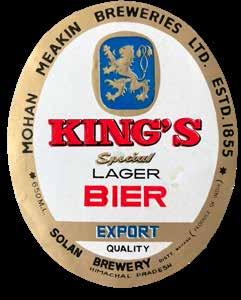 Löwenbräu licensbryggd i Grängesberg och en indisk etikett från