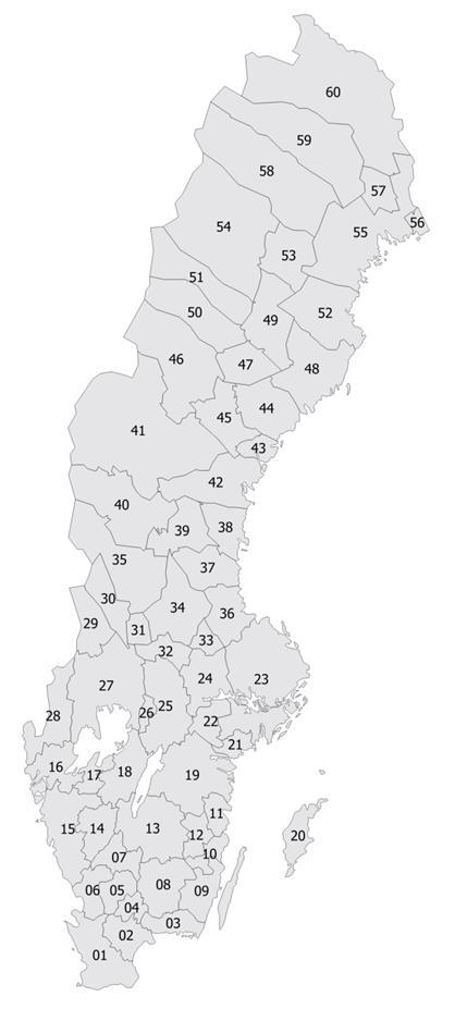 Utgångspunkter Den regionala geografin Funktionella analysregioner i huvudsak Ekonomisk indelning med lokala arbetsmarknader som utgångspunkt Bygger på en prognos av SCB:s lokala arbetsmarknader fram