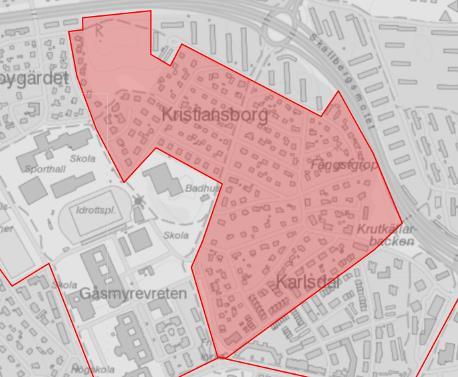 10. Kristiansborg Stadsplanen kring Kristiansborg är tidstypisk för 1930- talet med sina långa raka gator och likstora kvarter med småskalig villabebyggelse.