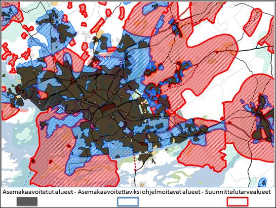 43 I stadsutvecklingen för Åbo stadsregion och kranskommunerna ingår en splittring av samhällsstrukturen.