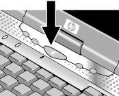 Kom igång med HP Notebook Förbered datorn för användning Steg 4: Starta datorn Tryck på den blå strömbrytaren ovanför tangentbordet. Därmed sätter datorn igång och Windows startar automatiskt.