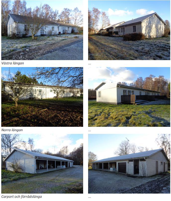 2.2 Fastigheten forts. 2.2.4 Byggnader Fastigheten är bebyggd med två radhuslängor med tre lägenheter i vardera länga. Lägenheterna lämpar sig för uthyrning.
