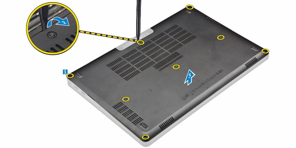 Removing the Subscriber Identification Module (SIM) card CAUTION: Removing the SIM card when the computer is on may cause data loss or damage the card.