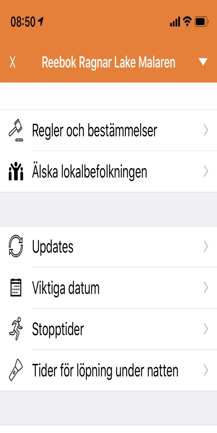 STOPPTIDER Vid växlingsplatserna finns utrustning och funktionärer på plats i 6-12 timmar.