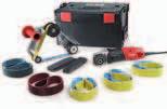 403 Max verktygdiameter Verktygsbredd Verktygsaxel 1400 Watt 880 Watt 125 mm 100 mm Snabbkoppling 1000-3500/min 2,1 kg BSE 14-3 100 Satineringsmaskin TRINOXFLEX Beställnr. 433.