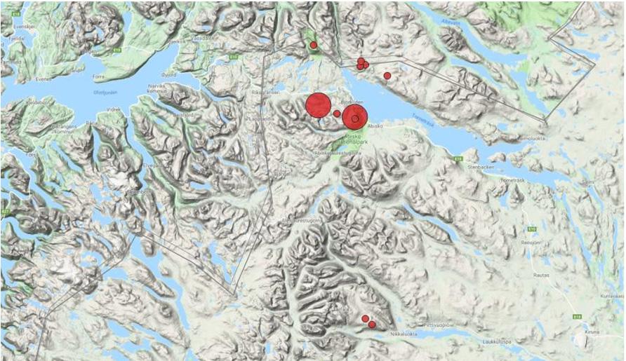 BIOGEOGRAFISK UPPFÖLJNING DAGFJÄRILAR 2017 8 Högnordisk blåvinge, dvärgpärlemorfjäril och fjällsilversmygare Inventeringarna av habitatdirektivets tre svenska fjällarter, högnordisk blåvinge