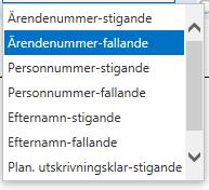 Översikt Denna vy är en översikt över enhetens Aktuella ärenden och/eller Avslutade ärenden samt SIP 5 5.